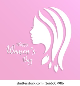 Happy Women's Day flat Background 
