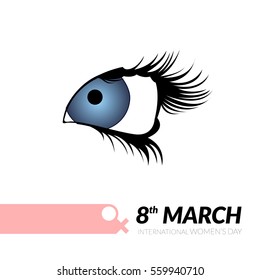 Happy women's day graphic design, Vector illustration