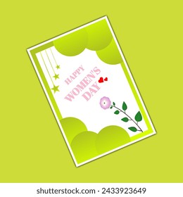 Happy women's Day greething card women's empowerment women rights template vector design 