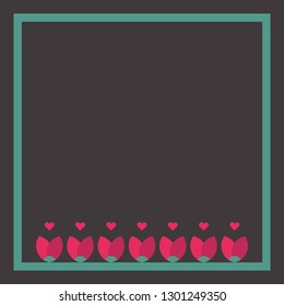 Happy Women's Day greeting card. Vector.