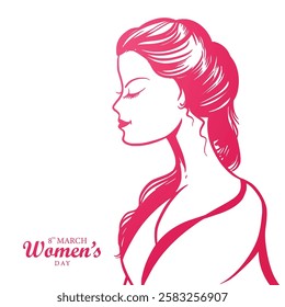 Happy womens day greeting card background 