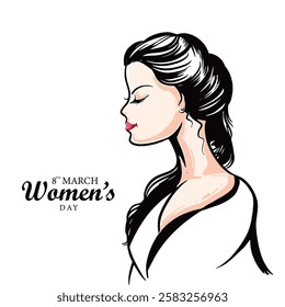 Happy womens day greeting card background 