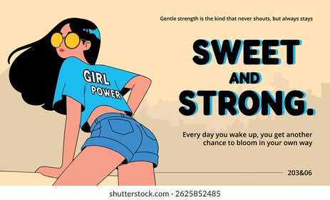Happy Women's Day. Greeting card. Vector illustration.
