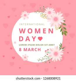 Happy women's day greeting card,sale and web banners flyers templates 