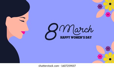 Happy Women's Day Illustration Background Vector