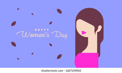 Happy Women's Day Illustration Background Vector