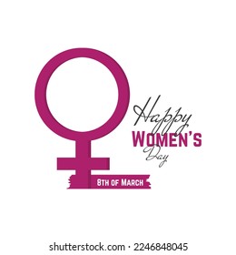 Happy Women's Day. International Women's Day Design Template.