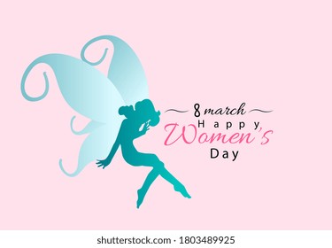 Happy women's day, International Women's Day events are held worldwide on March 8. Various women, including political, community, and business leaders. vector