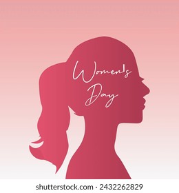 Feliz día de la mujer. Día Internacional de la Mujer vector. Tarjeta de día para mujeres.