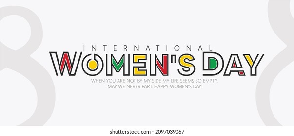 Happy Womens Day, March 8th International Women's Day, Woman Sign