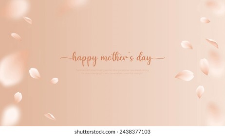 Happy women;s day Orange patels flying on orange background. Vector symbols of love for Happy Women's, Mother's, birthday greeting card design. vector illustration.