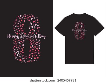 Happy Women's Day Print-ready T-shirt Design