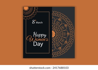 happy women's day social media banner design 