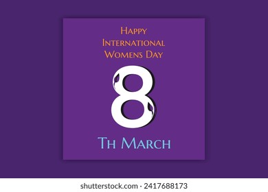 happy women's day social media banner design 