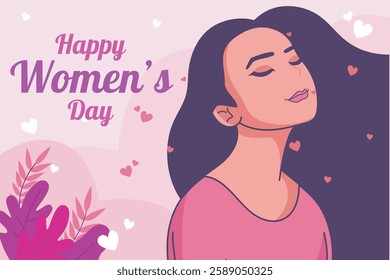Happy women's day social media post template