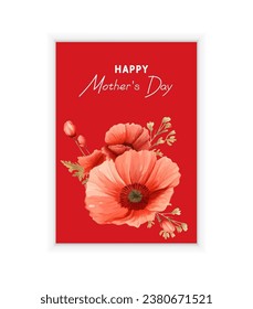 Happy Women's Day Template for spring banner, card International Female Holiday 8 March vector Illustration. Pretty girl in nature