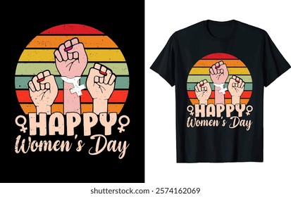 HAPPY WOMEN'S DAY Women's Day T-shirt design