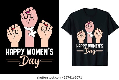 HAPPY WOMEN'S DAY Women's Day T-shirt design