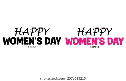 Happy women's day t-shirt design vector