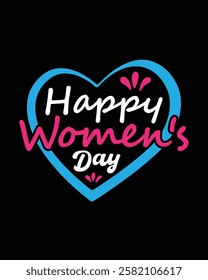 Happy Women's Day T-Shirt Design