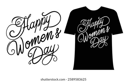 Happy Women's Day T-Shirt Design 