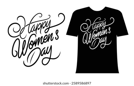 Happy Women's Day T-Shirt Design