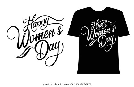 Happy Women's Day T-Shirt Design