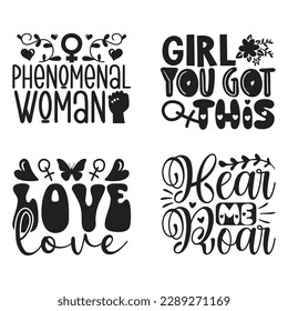 Happy Women's Day T-shirt And SVG Design Bundle. Mom Mama Mommy Motivational Inspirational SVG Quotes T shirt Design Bundle, Vector EPS Editable Files.