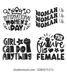 Happy Women's Day T-shirt And SVG Design Bundle. Mom Mama Mommy Motivational Inspirational SVG Quotes T shirt Design Bundle, Vector EPS Editable Files.