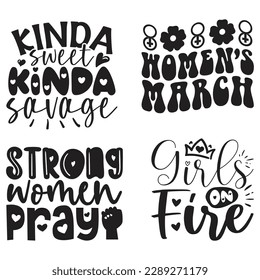 Happy Women's Day T-shirt And SVG Design Bundle. Mom Mama Mommy Motivational Inspirational SVG Quotes T shirt Design Bundle, Vector EPS Editable Files.