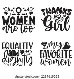 Happy Women's Day T-shirt And SVG Design Bundle. Mom Mama Mommy Motivational Inspirational SVG Quotes T shirt Design Bundle, Vector EPS Editable Files.