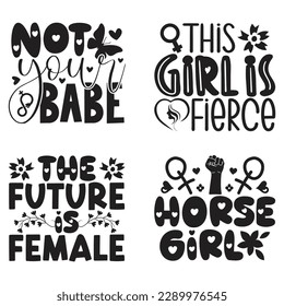 Happy Women's Day T-shirt And SVG Design Bundle. Mom Mama Mommy Motivational Inspirational SVG Quotes T shirt Design Bundle, Vector EPS Editable Files.