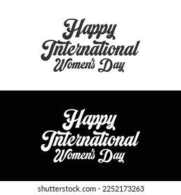 Happy Women's Day T-Shirt typography design