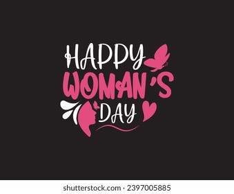 Happy women's day typography. 8 March Calligraphy Collection for Greeting or Invitation Cards, postcard, poster, logo, banner, brochure, design element. Vector illustration.