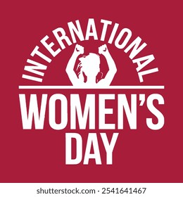 Happy Women's Day Typography Banner Design