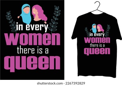 happy women's day typography graphics t shirt design