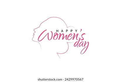 Happy Women's day unit or women's day logo