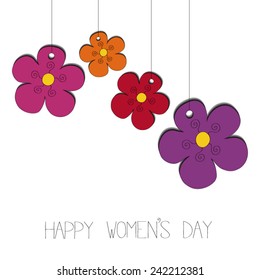 Happy women's day vector 