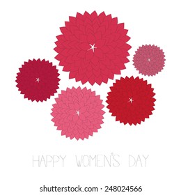 Happy women's day vector 