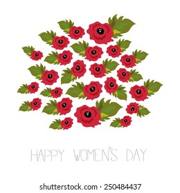 Happy women's day vector 