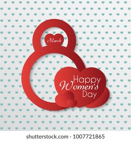 Happy Women's Day vector graphic design, banner, poster and greeting card