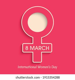 Happy Women's Day. Vector illustration. Woman’s Day greeting calligraphy design. Template for a poster, cards, banner.