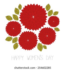 Happy women's day vector illustration