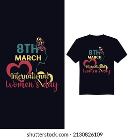 Happy Womens day vector t shirt design
