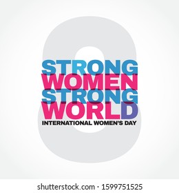 Happy women's day vector template
