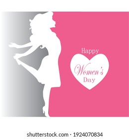 Happy women's day vector template