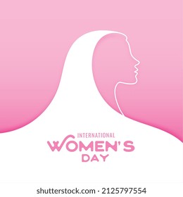 happy womens day wishes card design