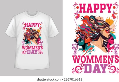 happy women's day,8 March T shart design 