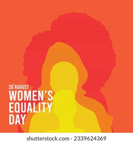 Happy Women's Equality Day Vector, perfect for office, company, school, social media, advertising, printing and more
