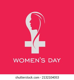 Happy women's international day women power women sign 8 march feminine logo, feminine design